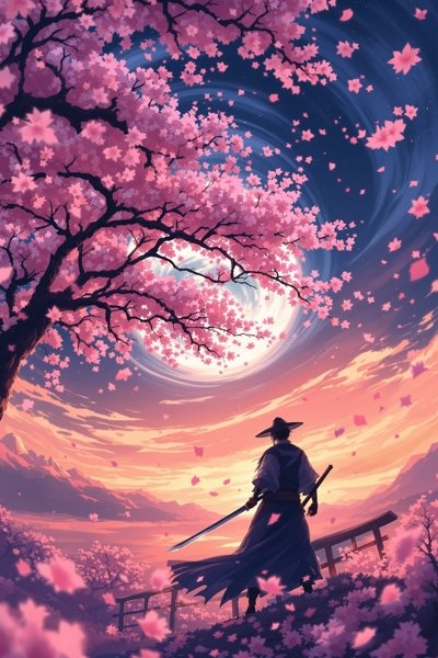 樱花与剑 海报